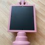 Pedestal Wooden Dusty Pink Frame 4x6inches NEW Image 2