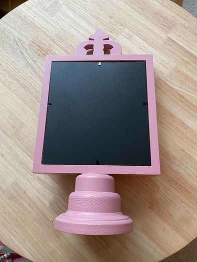 Pedestal Wooden Dusty Pink Frame 4x6inches NEW