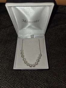 925 Sterling Silver and Pearl Necklace