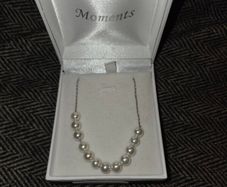 925 Sterling Silver and Pearl Necklace