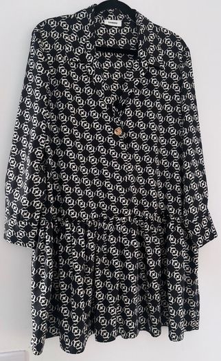 Sandro Drop Waist Flared Dress