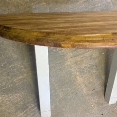 Very large solid wood breakfast bar table