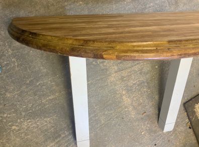 Very large solid wood breakfast bar table