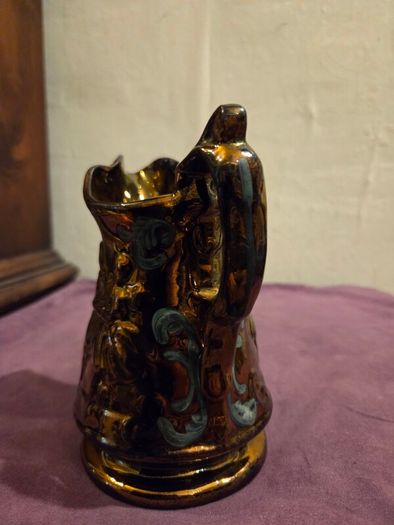 English Copper Lusterware Pitcher