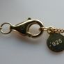 Vintage Sterling Silver 925 Gold Plated Moon Pendant Necklace length 20" - 6,1g Image 7