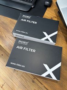 New Ridex Air Filter (8A0344) x2 for Mazda MX-5 NA