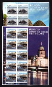 2012 Ireland Europa (Visit Ireland) Commemorative Stamp Sheetlet Plate 1A1A1A1A Fine CDS Used with Dublin cancel of 3rd May 2012 (First day of issue) on envelope extract