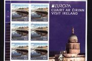 2012 Ireland Europa (Visit Ireland) Commemorative Stamp Sheetlet Plate 1A1A1A1A Fine CDS Used with Dublin cancel of 3rd May 2012 (First day of issue) on envelope extract