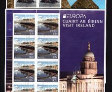2012 Ireland Europa (Visit Ireland) Commemorative Stamp Sheetlet Plate 1A1A1A1A Fine CDS Used with Dublin cancel of 3rd May 2012 (First day of issue) on envelope extract