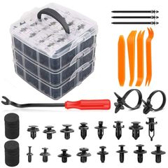 Car Plastic Retainer Clips Automobile Fender Push Pin Rivet Door Trim Panel Retainer Automobile Bumper Mixed Size Fasteners Tool