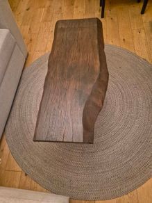 Handmade Live Edge Oak Coffee Table
