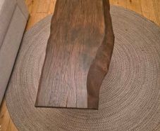 Handmade Live Edge Oak Coffee Table