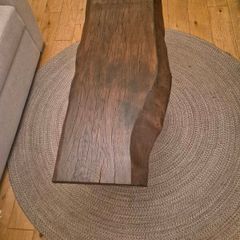 Handmade Live Edge Oak Coffee Table