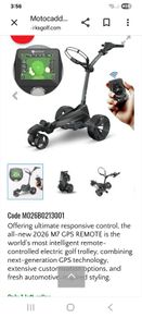Motocaddy Remote Electric golf trolley