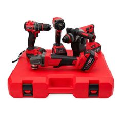 Big Red 18V 4-in-1 Brushless Tool Set Hard Case
