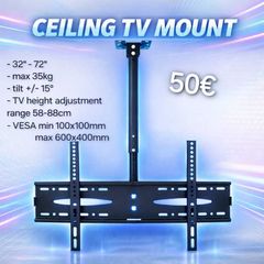 Tv Ceiling Mount Bracket Tilt 32"-72"