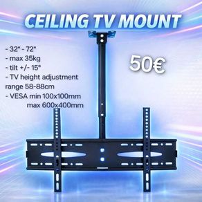 Tv Ceiling Mount Bracket Tilt 32"-72"