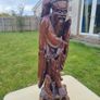 Large Chinese Antique Wooden Sculpture Image 10