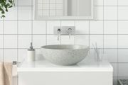Countertop Basin Grey Round 41x14 cm Ceramic