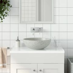 Countertop Basin Grey Round 41x14 cm Ceramic