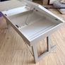 Foldable study desk in beige and dark brown (25 euros each) Image 4