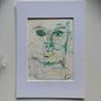 Original Art Sinead O'Connor portrait Drawing of Sinead Oconnor Image 4