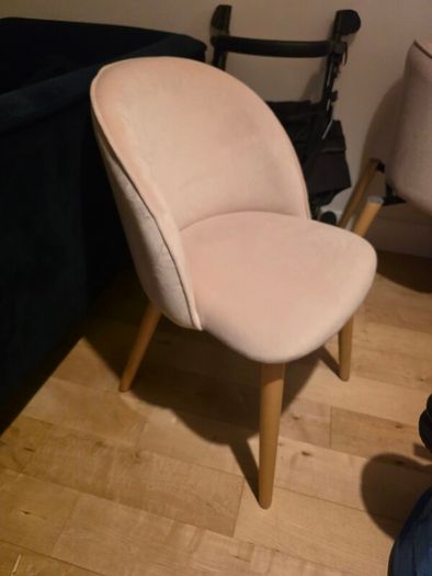 velvet chair pink chair