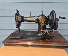 Antique Vintage Jones Sewing Machine +Case