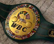 Stunning WBC BOXING full sized third generation championship belt