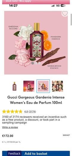Gucci Flora Gorgeous Gardenia Intense 100ml for her