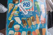 HB Ice Cream sign tin metal sign