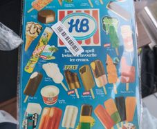 HB Ice Cream sign tin metal sign