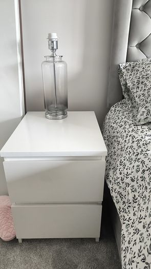 IKEA Malm 2 Drawer Locker - White