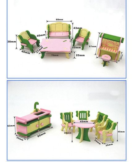 Doll House Wooden Furniture
