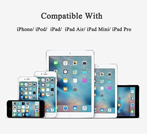 White 1m Zinc Alloy Data Sync / Lightning USB Cable for iPhone 7 6 6s Plus 5