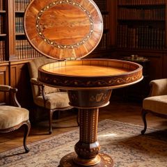 Irish Killarney ware centre table