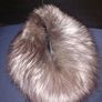 Silver fox hat with lamb leather, D18 post 7e Image 6