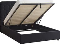 main image for ad Madison Ottoman 4'6" Bed Black Velvet Fabric