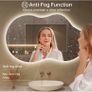 Mirror with LED Lights,100X60cm Irregular LED Bathroom Mirror, Anti-Fog Image 7