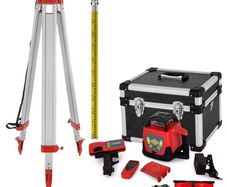360 Rotary Laser Level Auto Self-Leveling 5 Degrees W/ Tripod Staff Nivel Laser Construction Tool for Outdoor Industry