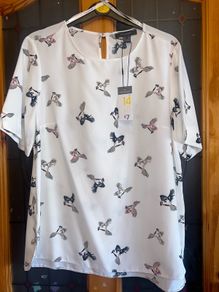 Bnwt size 14 penneys ivory top