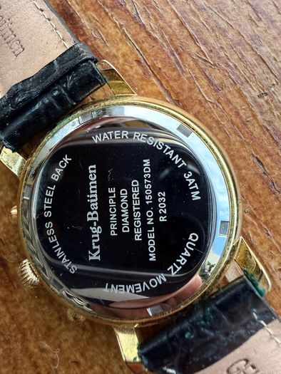 krug-baumen principle diamond watch