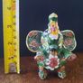 Vintage cloisonne elephant figurine enamelled copper statue painted in excellent condition 10cm standing see last photo FREE STANDARD POSTAGE INCLUDED Image 7
