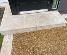 Paving and landscaping