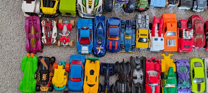 Hot wheels transporter and hot wheels model cars