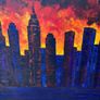 Beautiful city landscape painting Image 4
