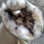 Luxury Padded Super Soft Faux Fur Trim Christmas Stocking Silver Grey Image 6