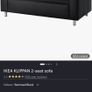 Black sofa IKEA Image 4