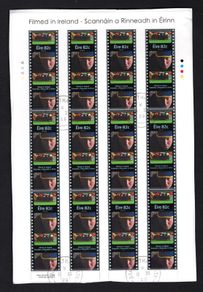 2008 Ireland Filmed in Ireland Commemorative Stamps Sheetlet (4 sheets) Plate 1A1A1A1A Fine Used with Dublin cancel of 8th July 2008 (First day of issue)