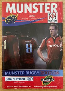 2008 Munster v Ulster - Magners League Programme